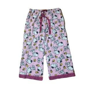 Peanuts Pink Snoopy Pajama Bottoms